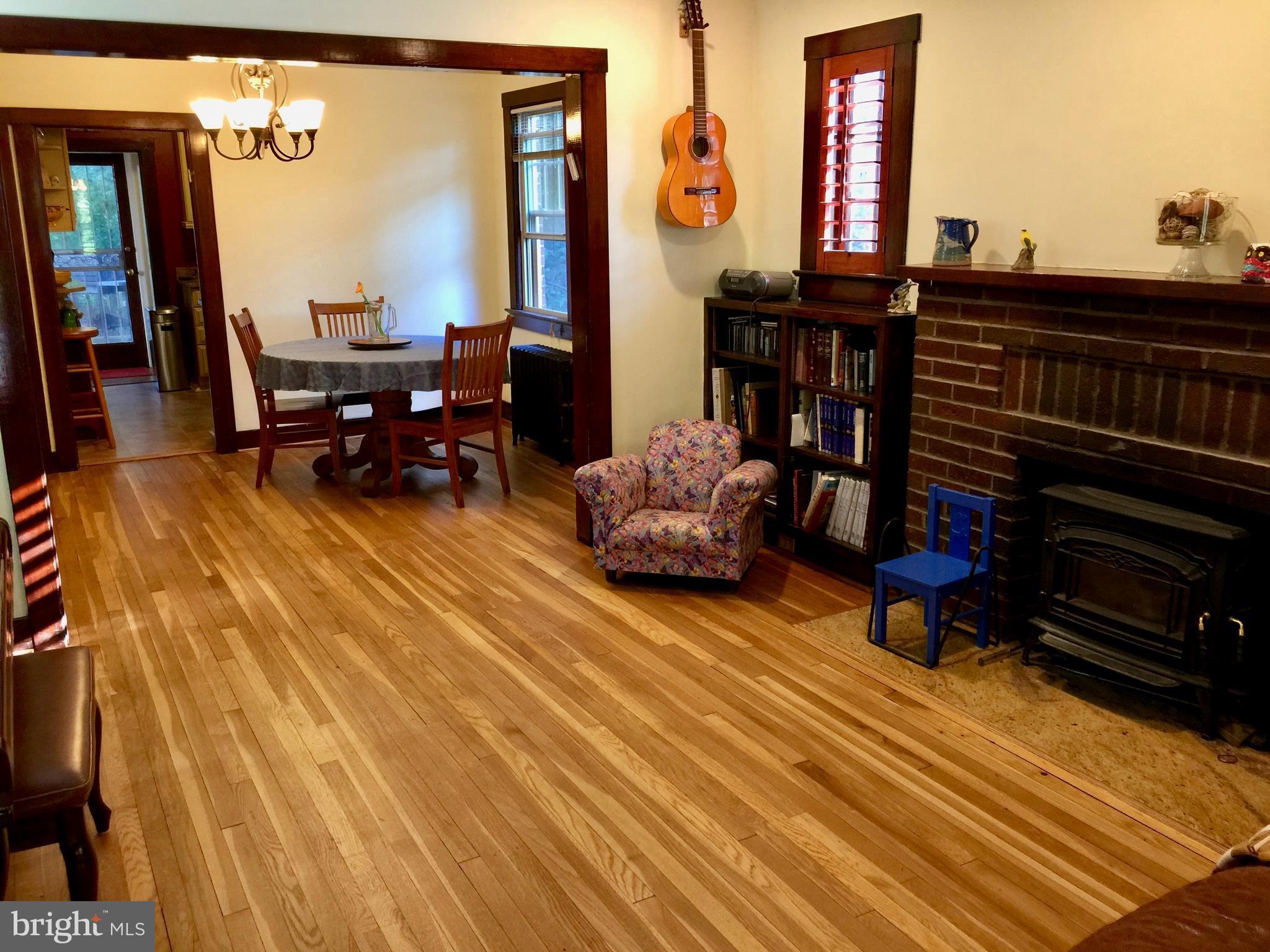 804 Easley Street Silver Spring, MD 20910 - Photo 4 of 22 Living Room with Wood Stove