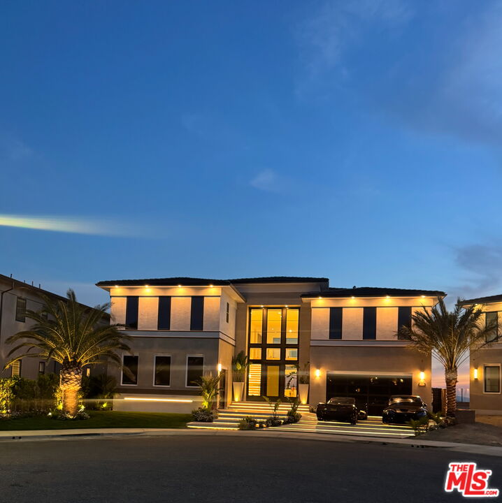 a front view of a building with street view