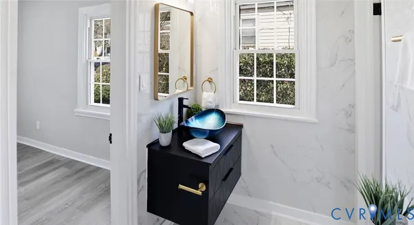 a room with furniture and window