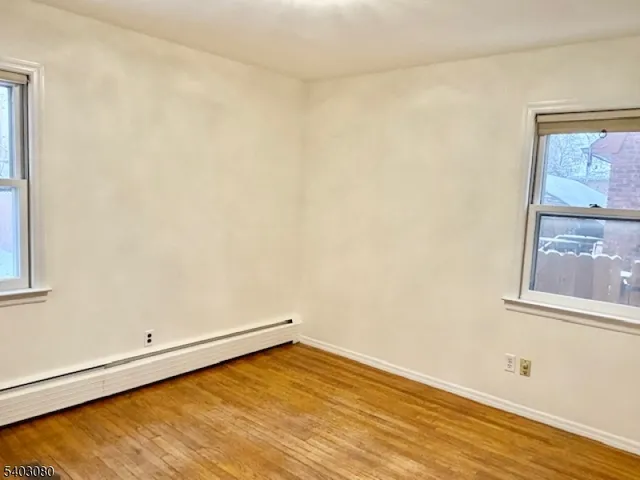 a view of a room that has a window