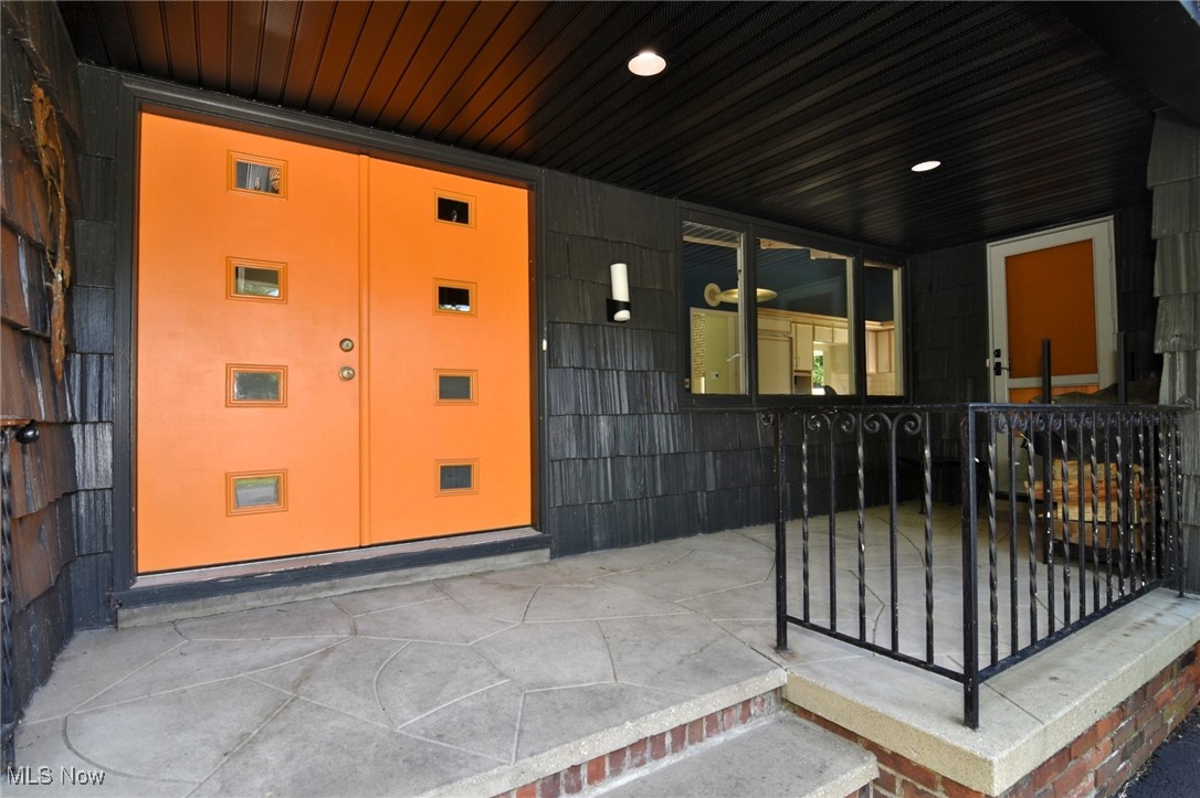 View of exterior entry
