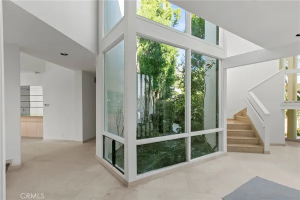 a view of an entryway with staircase