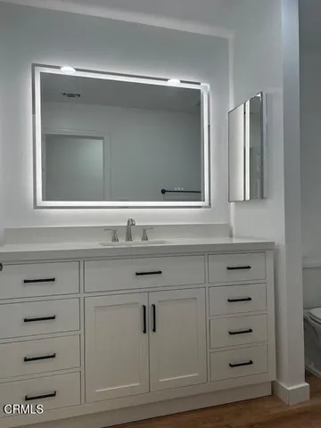 a close view of dresser