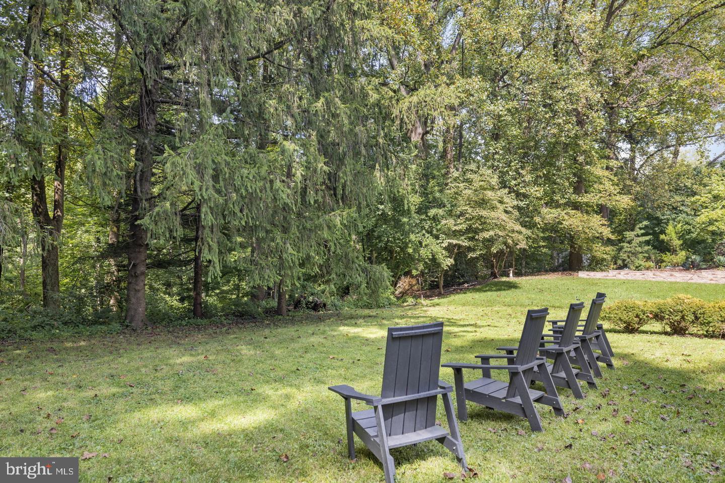 5908 17th Street Northwest Washington, DC 20011 - Photo 25 of 30 a view of yard with seating area and trees around