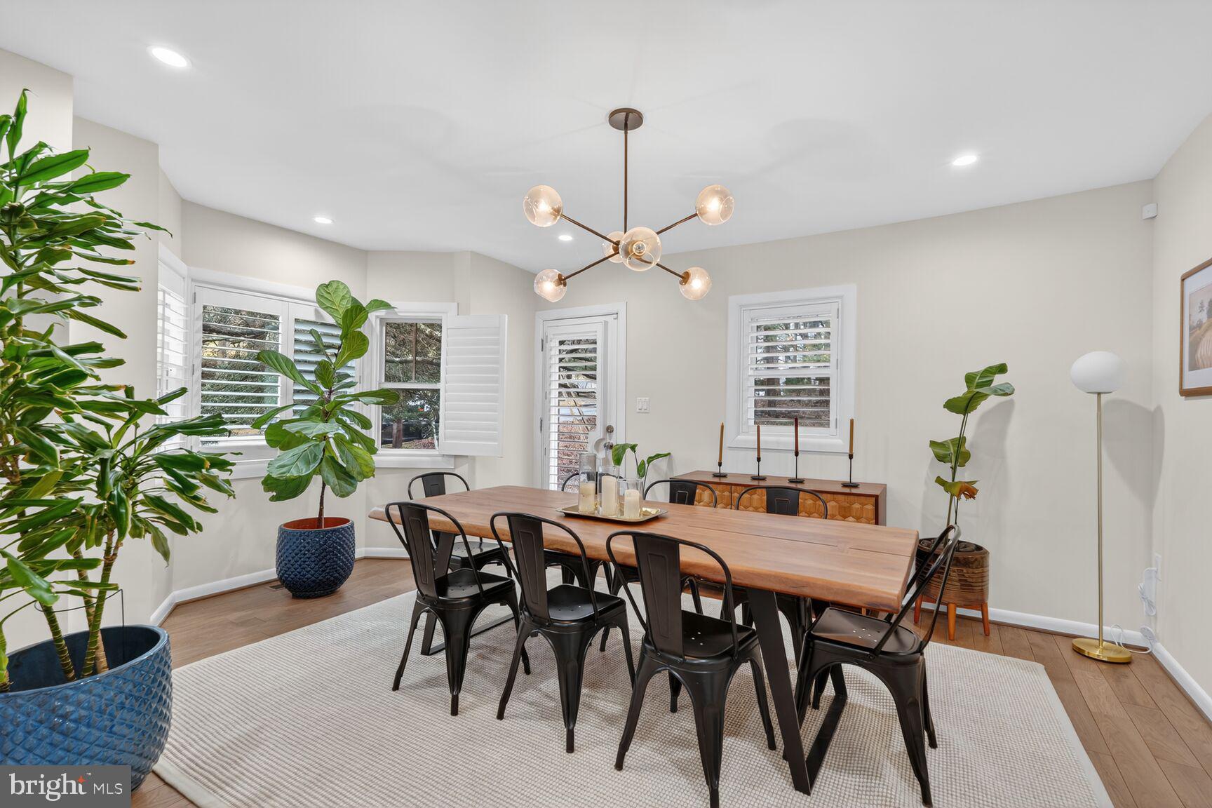 5908 17th Street Northwest Washington, DC 20011 - Photo 4 of 30 a view of a dining room with furniture window and wooden floor