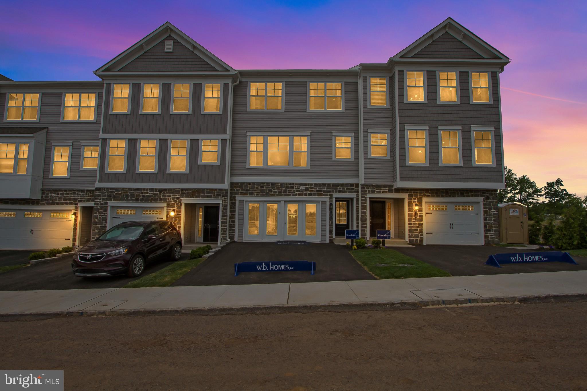 2 Jameson Way, Unit BASE Chalfont, PA 18914 - Photo 3 of 34 Front Exterior with 2-Car Garage