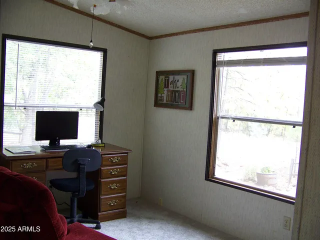 a view of a window in a room