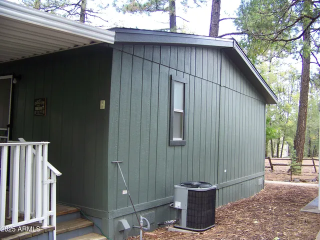a view of backyard with outdoor and trees