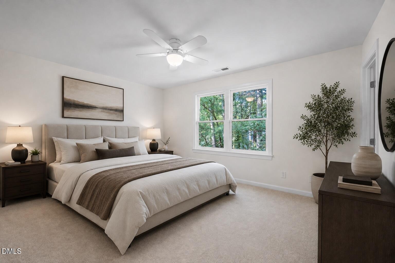 4904 Fortunes Ridge Drive Durham, NC 27713 - Photo 35 of 54 Primary bed staged