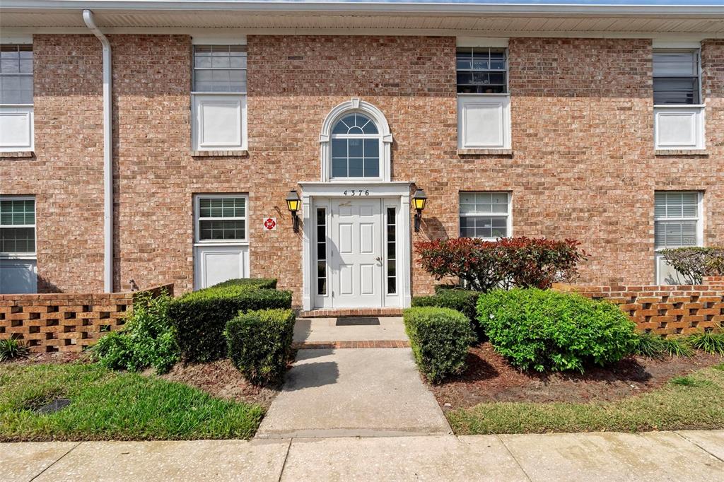 a front view of a house