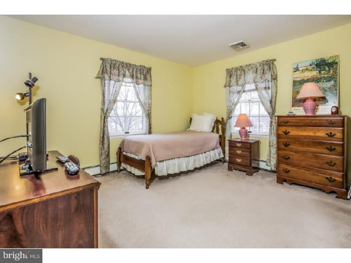 27274 Mt Pleasant Road Columbus, NJ 08022 - Photo 16 of 25 a bedroom with a bed and a flat tv screen on dresser