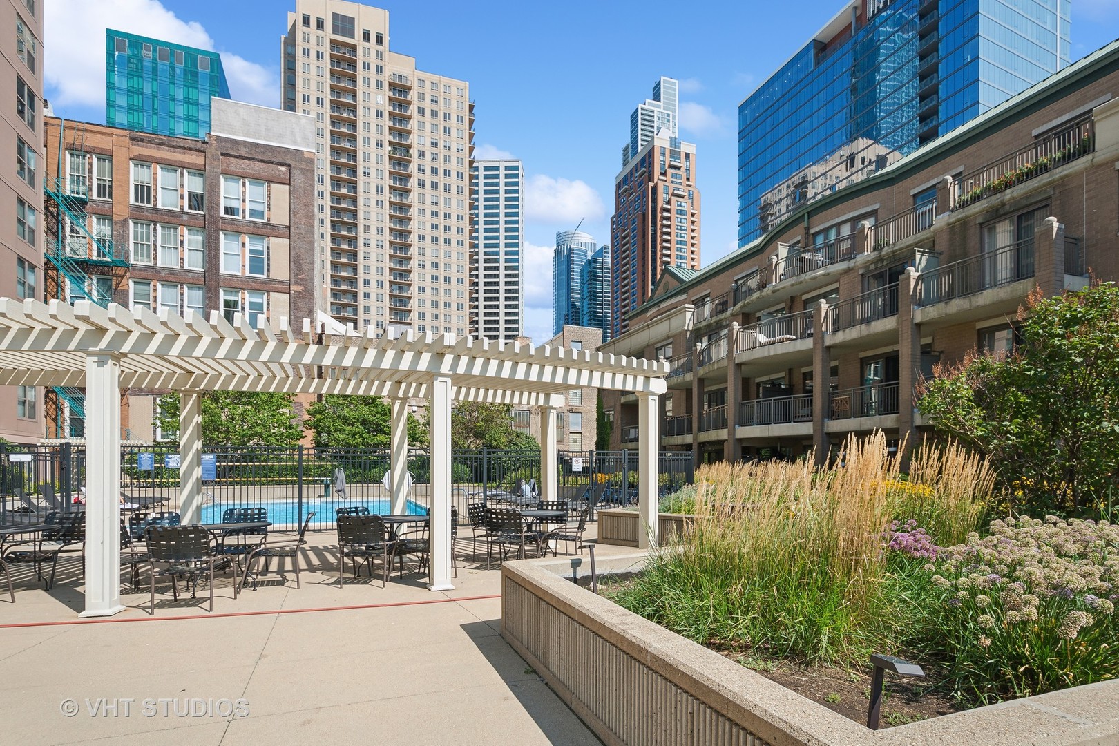 1101 South State Street, Unit 1800 Chicago, IL 60605 - Photo 18 of 18 a view of a building with a outdoor space