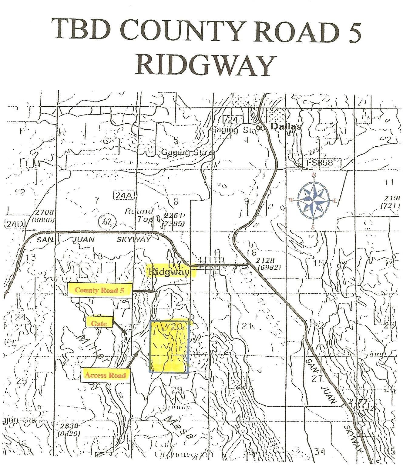 Tbd High Noon Road Ridgway, CO 81432 - Photo 32 of 33 Miller Mesa locator