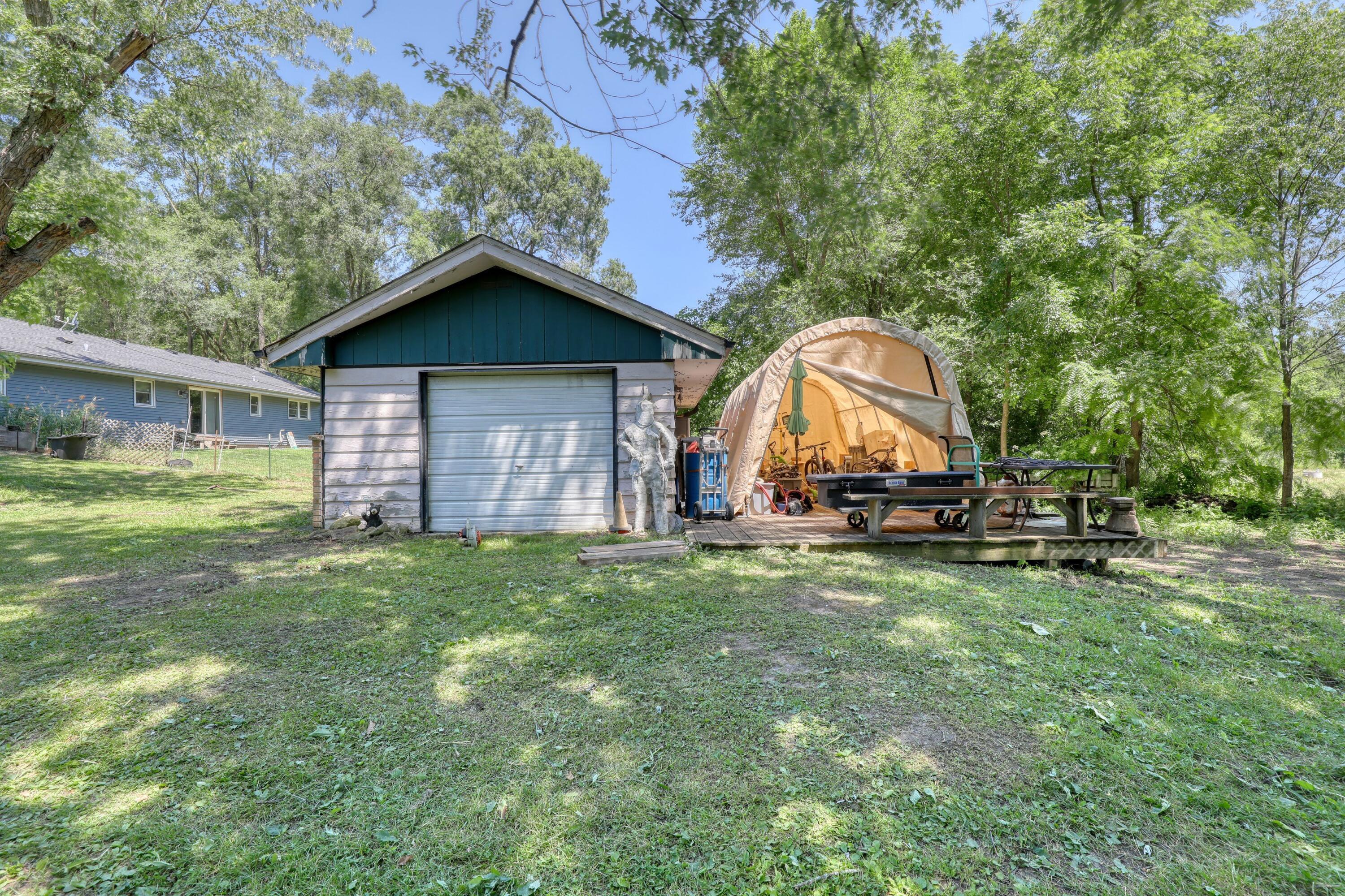 2840 Church Road Jackson, WI 53037 - Photo 19 of 25 Detached Garage & Backyard Storage