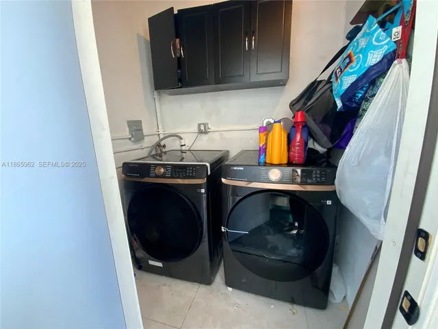 a view of a house with a large window