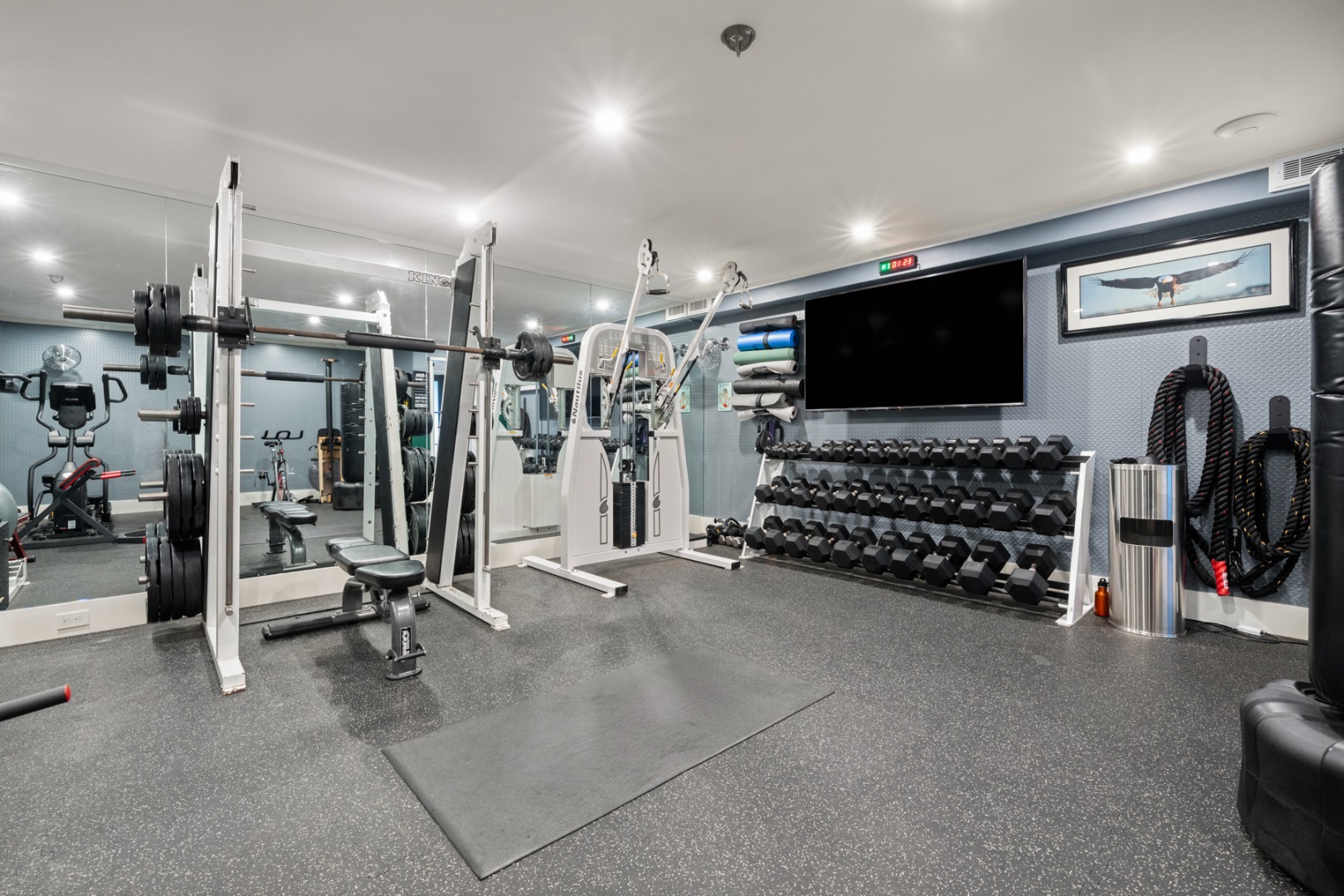 59 South Shore Road Nantucket, MA 02554 - Photo 38 of 54 a view of a room with gym equipment