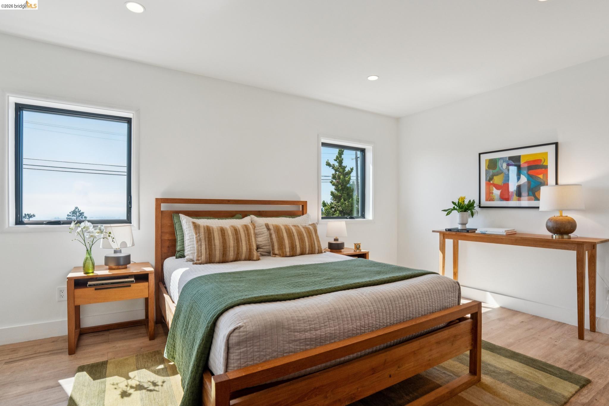 38 Highgate Road Kensington, CA 94707 - Photo 45 of 78 Recessed ceiling lighting, wood-finish flooring, and white walls