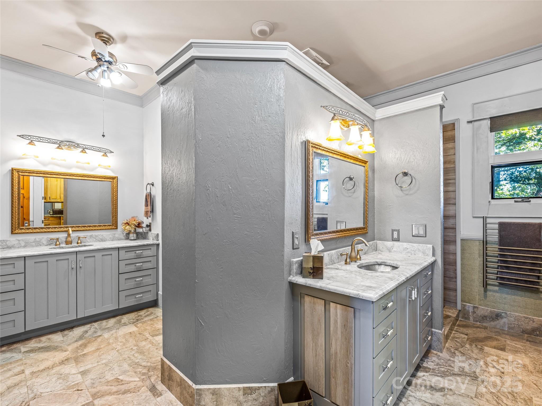 12 Trailridge Road Asheville, NC 28804 - Photo 20 of 45 a bathroom with a sink a vanity and a mirror