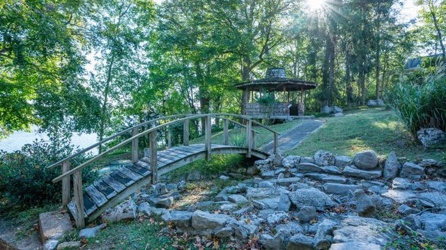 a view of wooden stairs