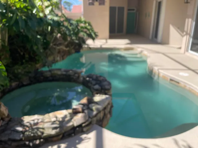 a view of a small yard