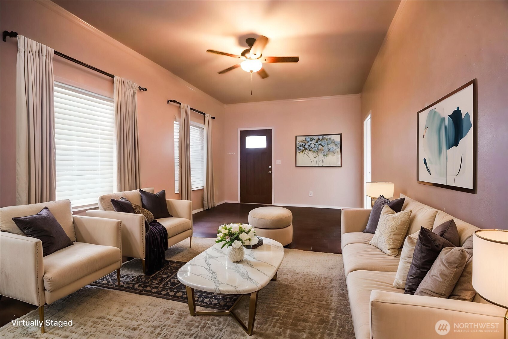 912 Ramer Avenue Hoquiam, WA 98550 - Photo 5 of 20 a living room with furniture and a large window