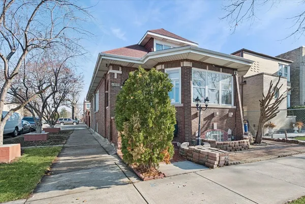 a front view of a house