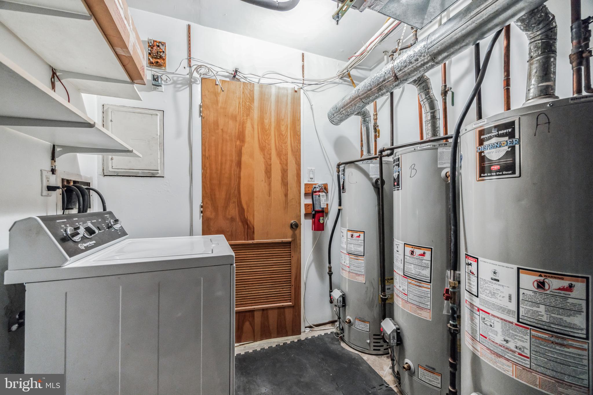1928 Rodman Street, Unit A Philadelphia, PA 19146 - Photo 26 of 28 a utility room with dryer and washer