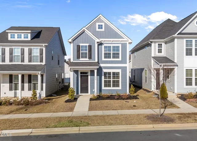 a front view of a house