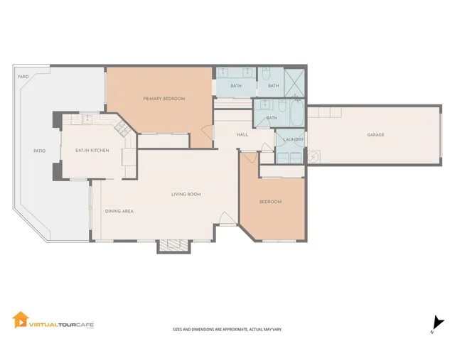 a wooden door with sign in front of it