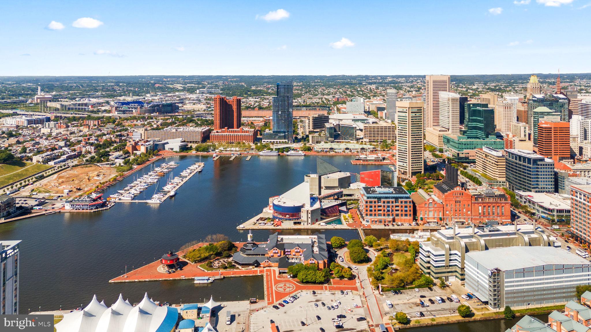 414 Water Street, Unit 2311 Baltimore, MD 21202 - Photo 40 of 44 a view of a city and ocean view