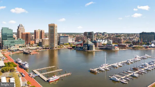 a view of a city with water