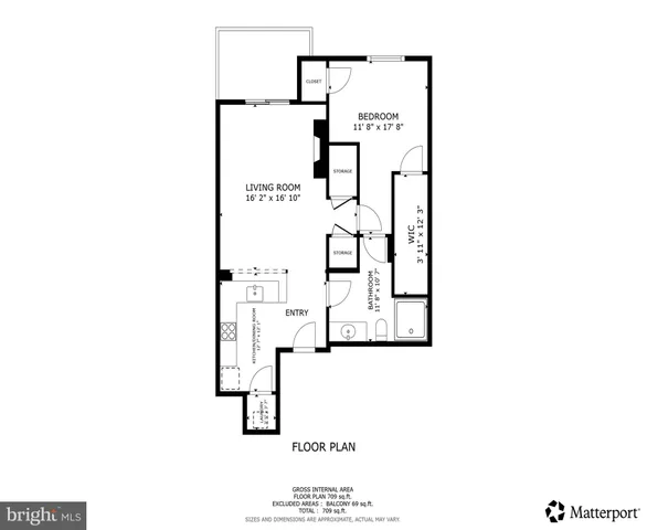 a picture of a bench in front of a gate