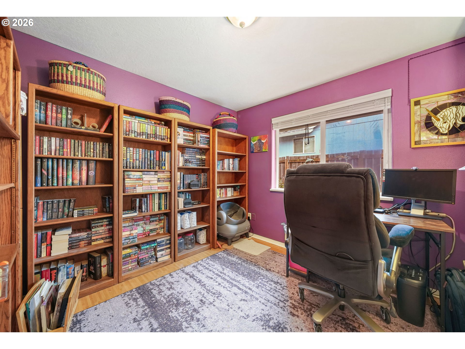 2102 South 8th Street Cottage Grove, OR 97424 - Photo 18 of 28 a workspace with furniture and book shelf