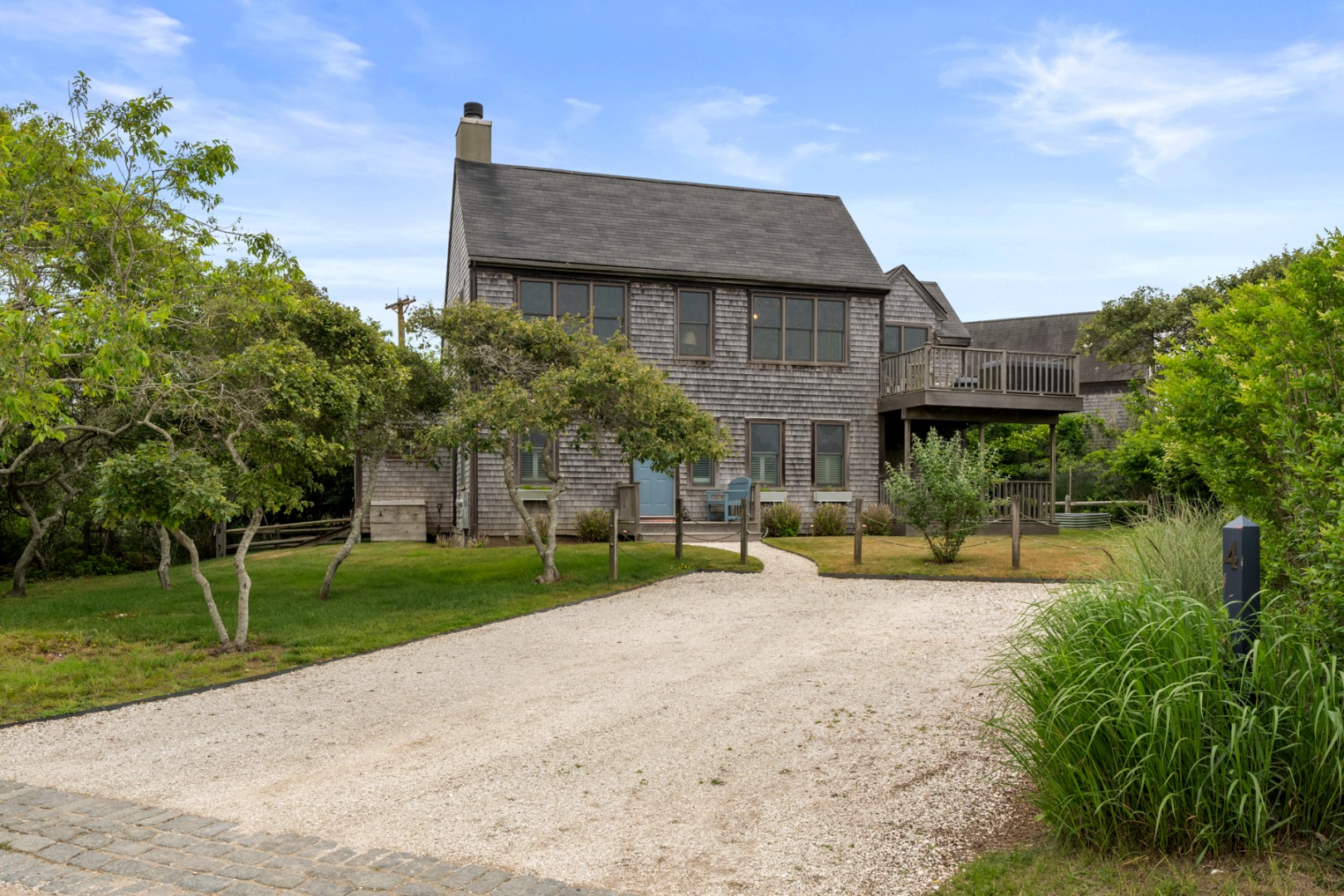4 Berkley Street Nantucket, MA 02554 - Photo 6 of 47 a view of a house with a yard and tree s
