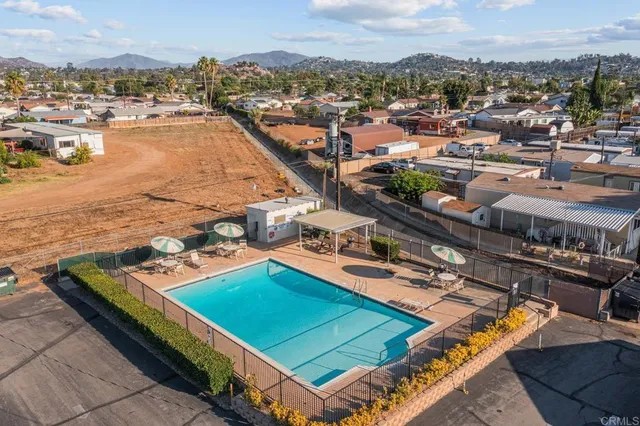 an aerial view of a city