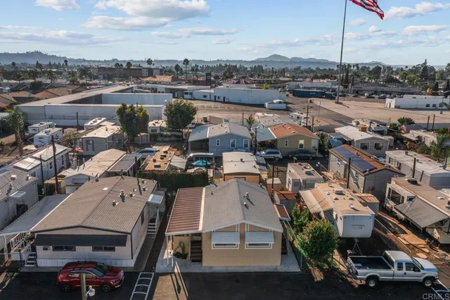an aerial view of a city