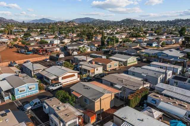 an aerial view of a city