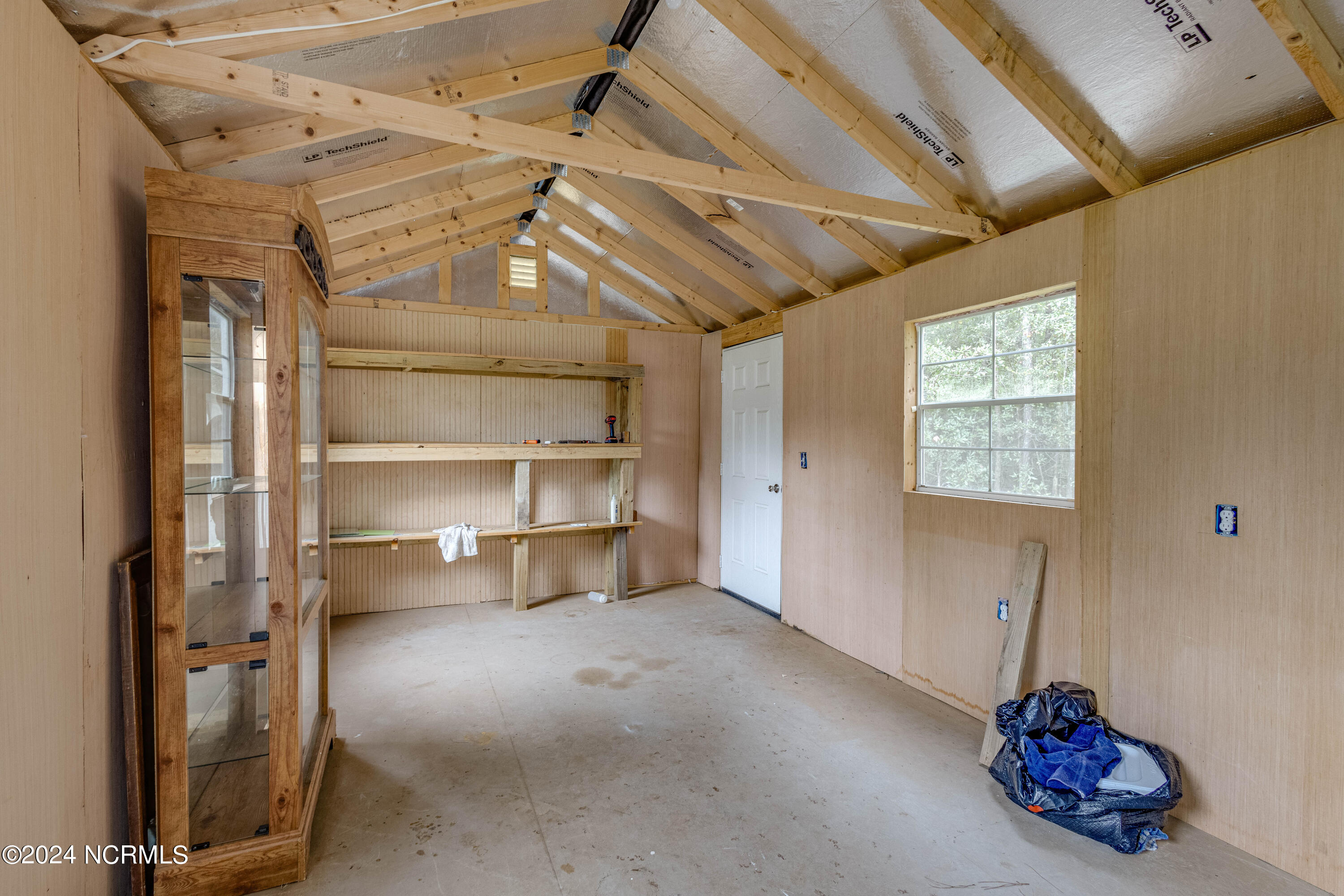 352 Duck Creek Road Washington, NC 27889 - Photo 18 of 34 Interior of Large She Shed