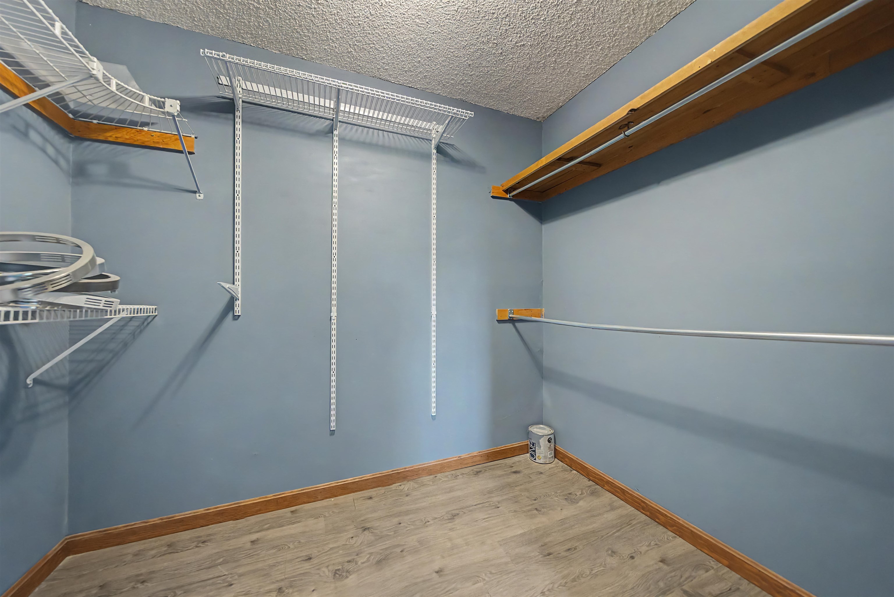 2380 Dunaway Road Selmer, TN 38375 - Photo 24 of 39 Walk-in closet featuring wood-finish flooring, light blue wall paint, and multiple storage options