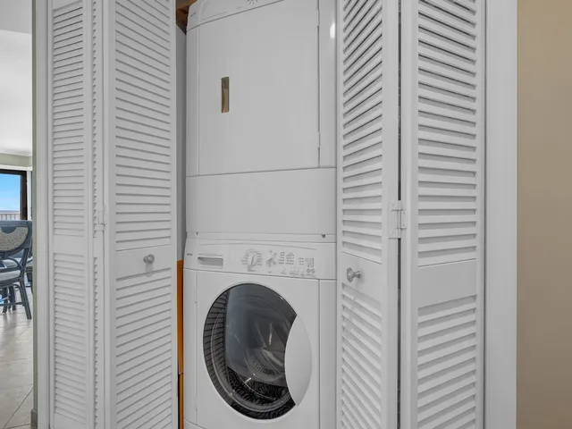 a view of a balcony and an ocean