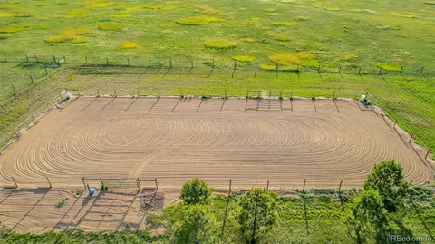 a view of a lake with a outdoor space