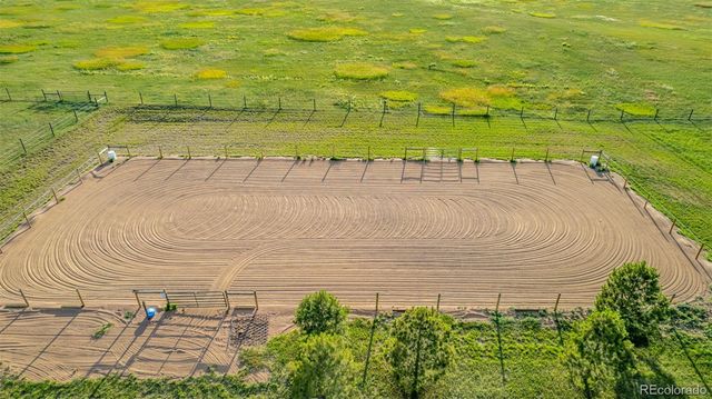a view of a lake with a outdoor space