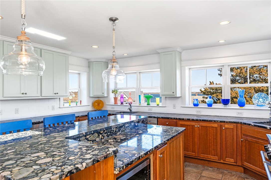 7 Clarkes Village Road Jamestown, RI 02835 - Photo 16 of 50 Kitchen sink with ocean views