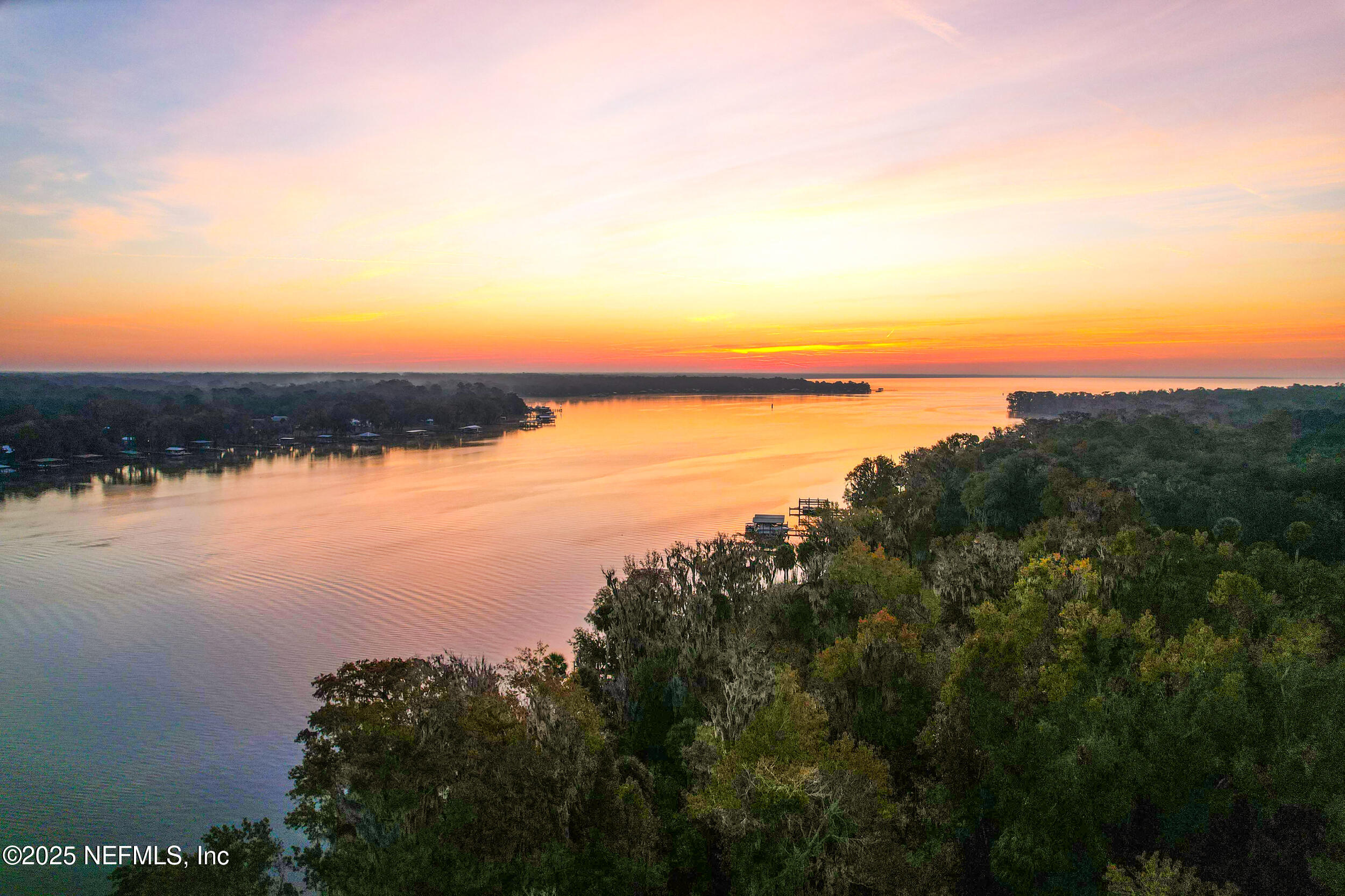 122 Drayton Island Road Georgetown, FL 32139 - Photo 52 of 59 a view of lake and sunset