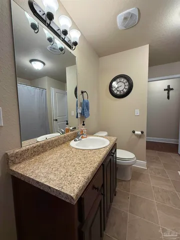 a room with a table and a chair