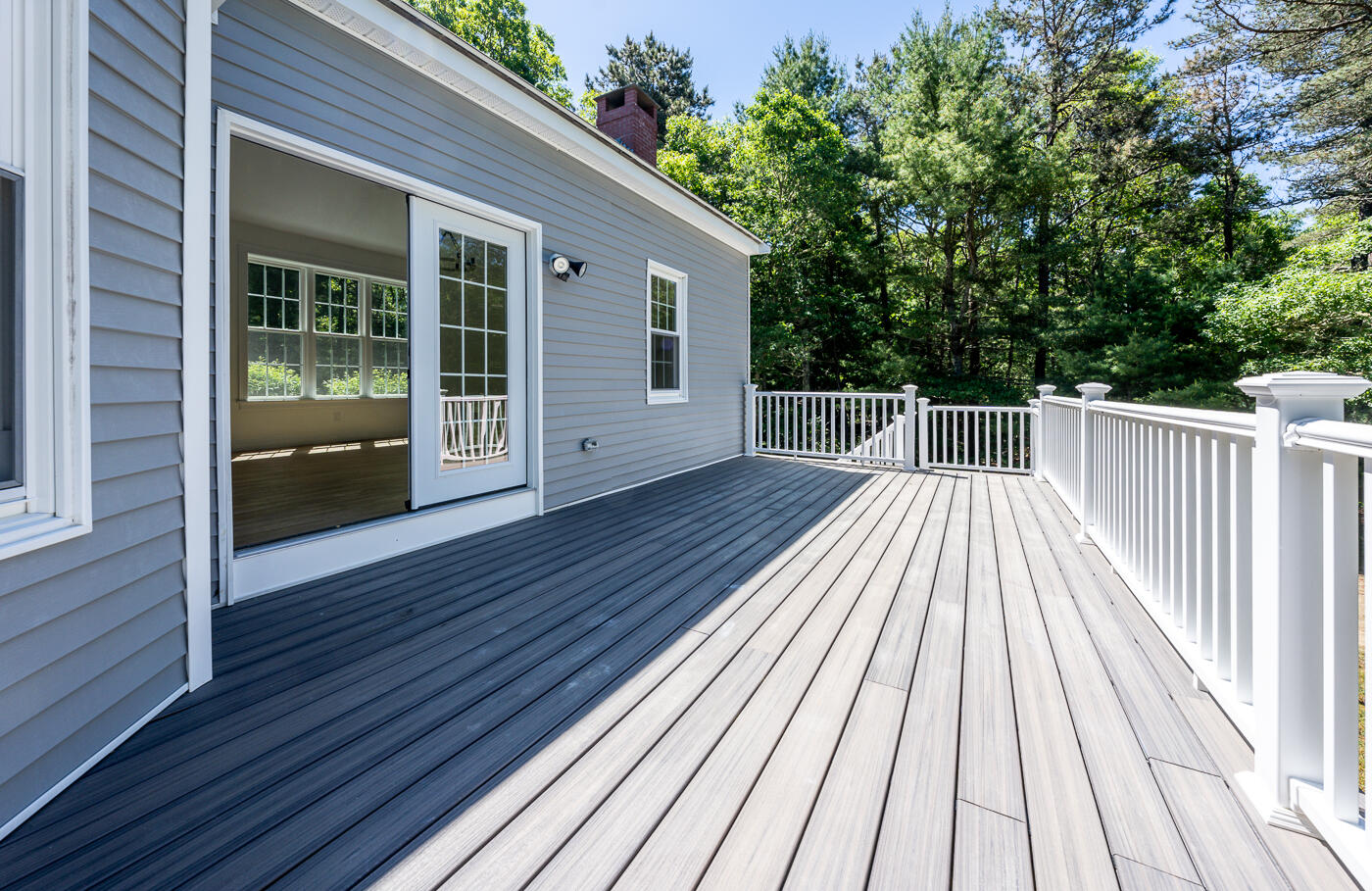 83 Whitmar Road Barnstable, MA 02635 - Photo 12 of 27 a view of balcony with wooden floor and fence