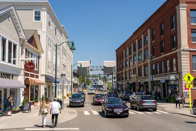 a car parked in front of a building