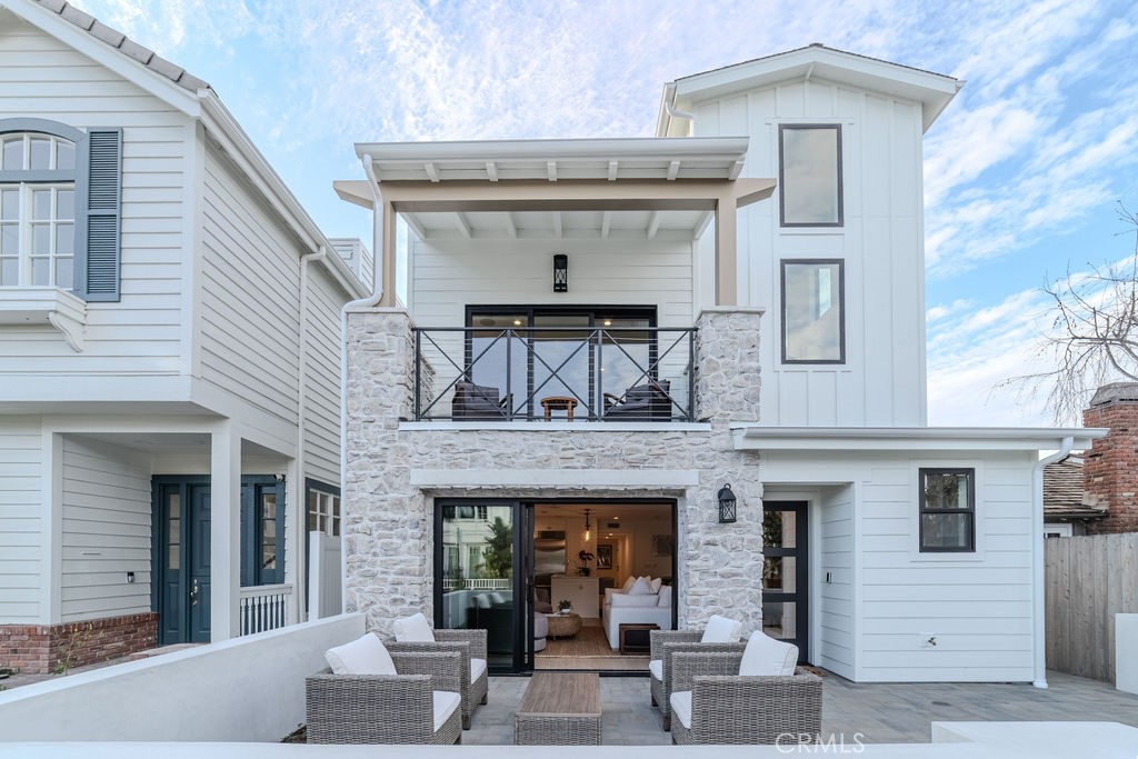 a view of a building with a outdoor space