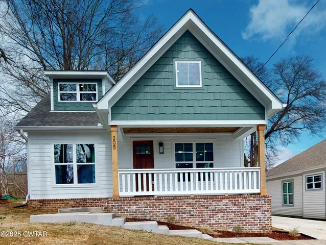 a front view of a house