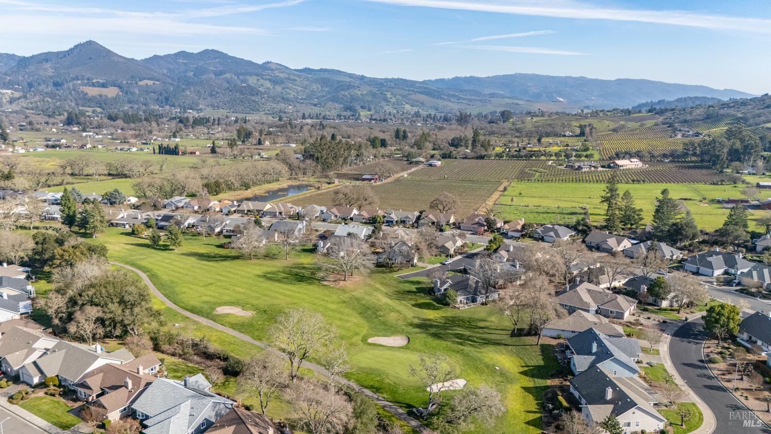 8151 Oakmont Drive Santa Rosa, CA 95409 - Photo 48 of 67 Arial views of the Oakmont golf course and sweeping vineyards in the background.